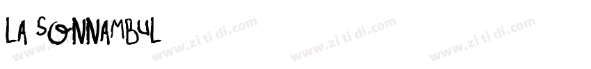 La Sonnambul字体转换